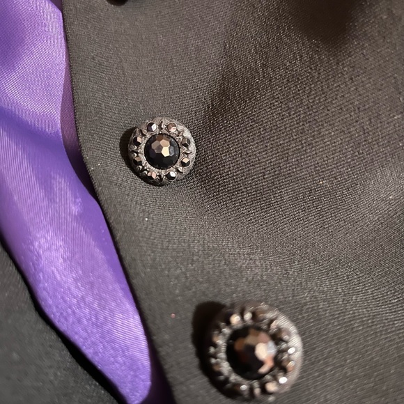 Tahari 3/4 Sleeve Tie Front, Cowl Neck Girly Blazer Jacket - super unique - Picture 6 of 8